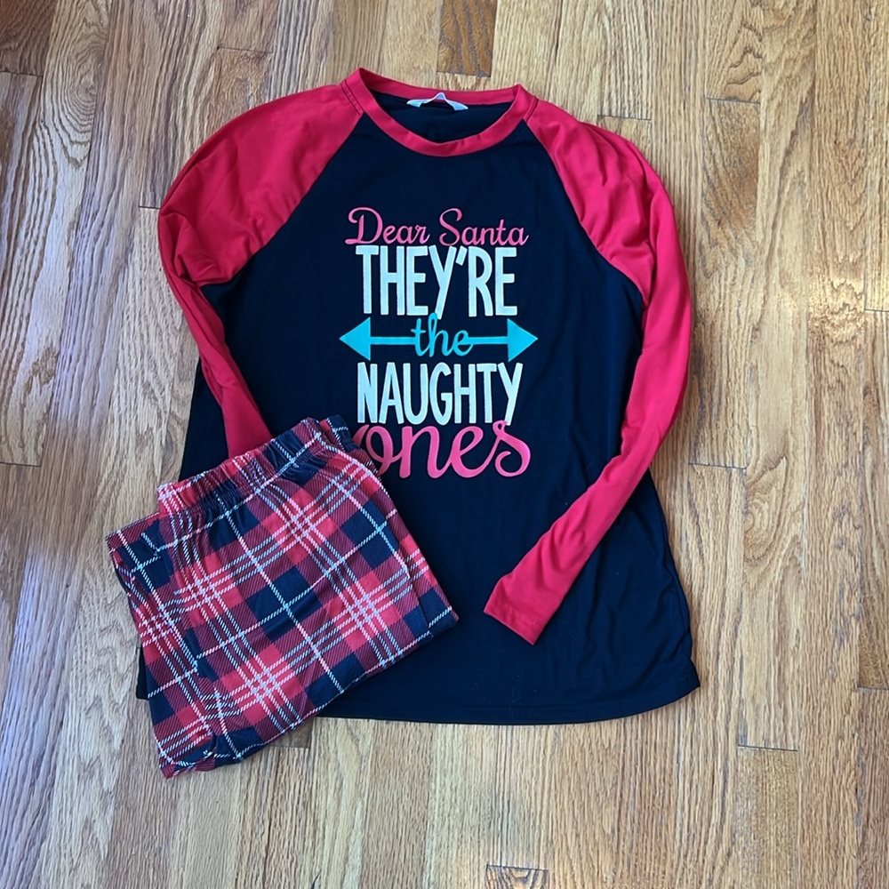 Dear Santa They're the Naughty Ones Christmas Pajamas